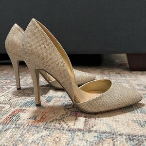Elegant Gold Women's Heels
